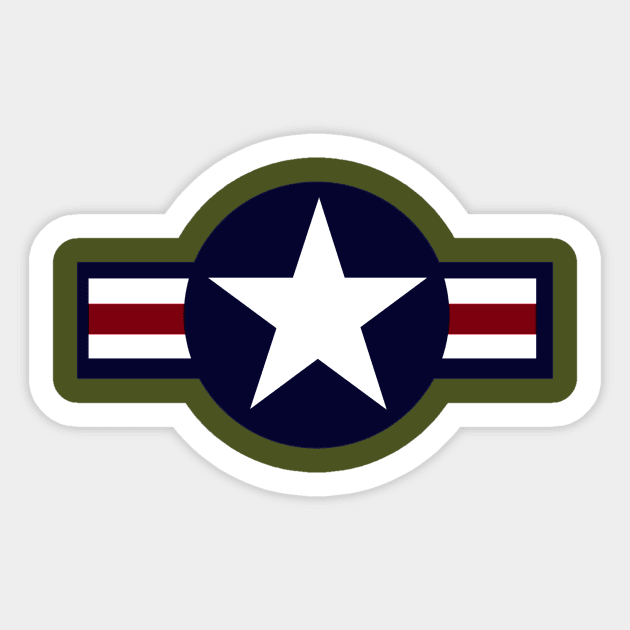 USA Fighter Insignia Sticker by SimonBreeze